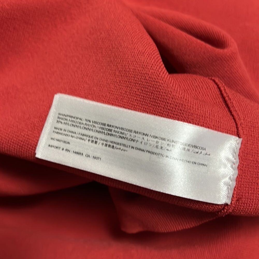 TY-LR ODESSA KNIT‎ RED RUST COLOR DRESS SIZE S - Picture 4 of 7